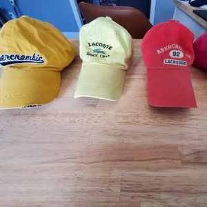 Vintage 90s, 00s Abercrombie (2), Polo, Lacoste Hats